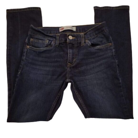 Levi's Boys' 511 Slim Dark Wash Jeans 14 Regular - Picture 1 of 7